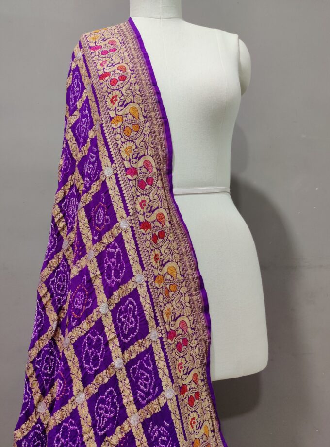 Exclusive Purple Garchoda Dupatta