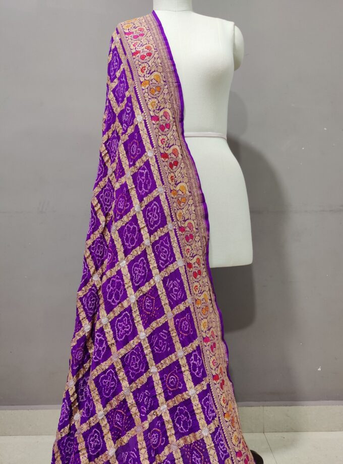 Exclusive Purple Garchoda Dupatta