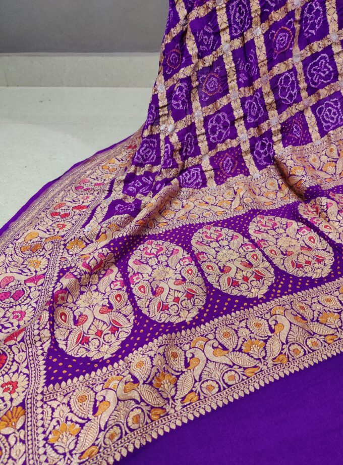 Exclusive Purple Garchoda Dupatta