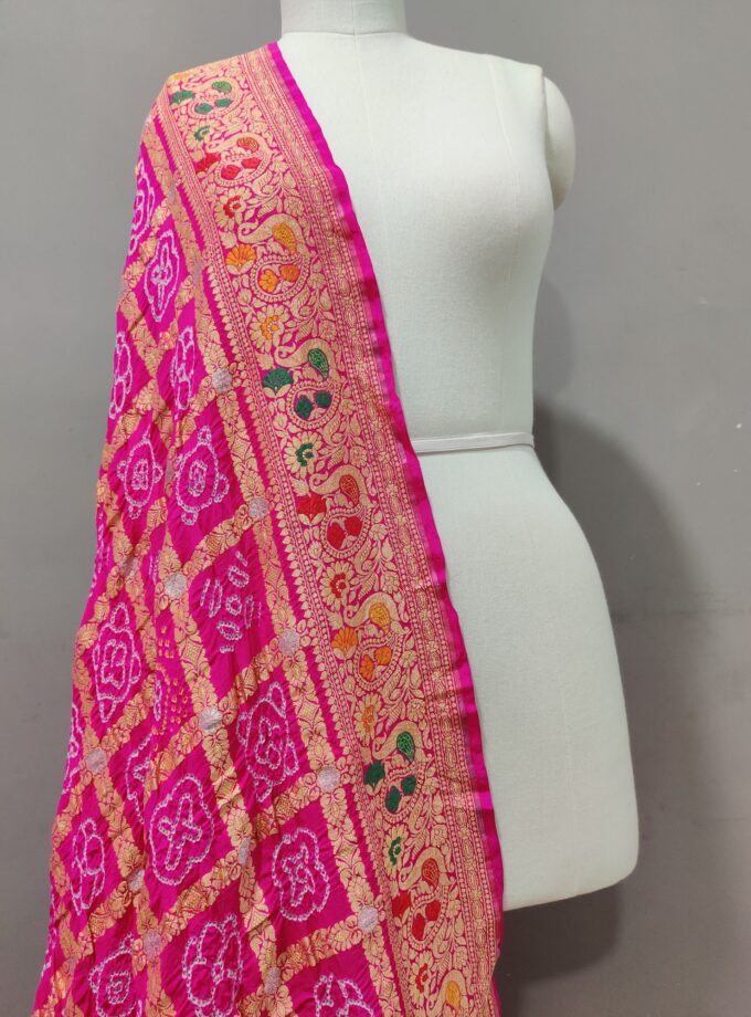 Exclusive Pink Garchoda Dupatta