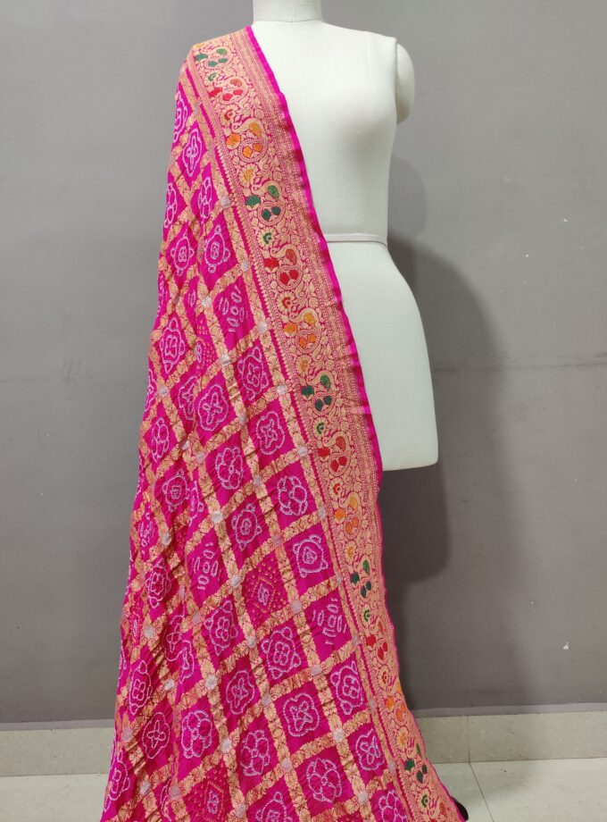 Exclusive Pink Garchoda Dupatta