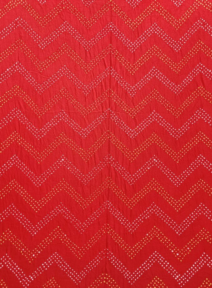 Red Gajji Silk Fabric