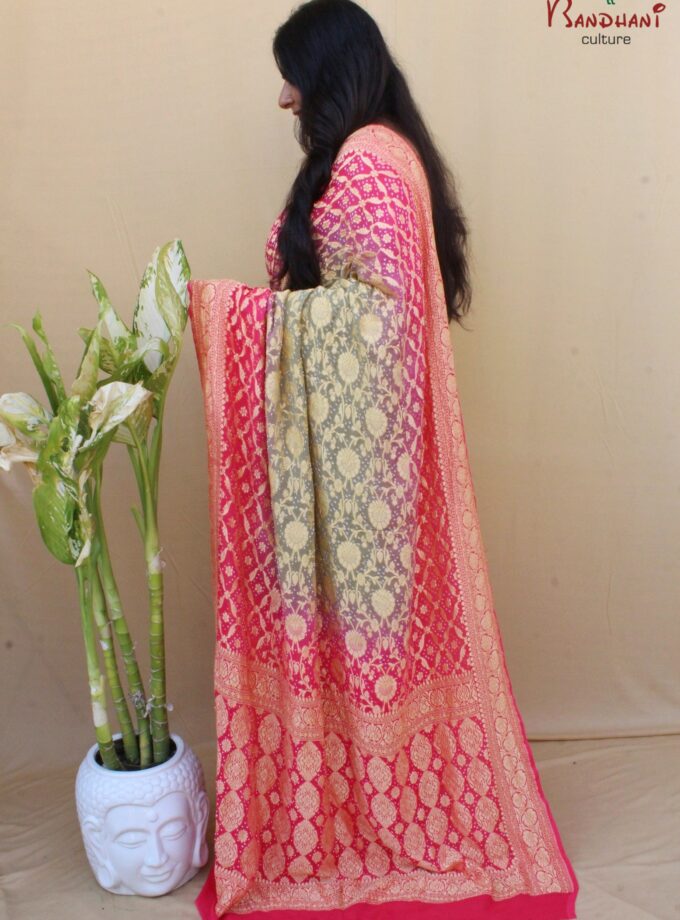 Alia Bhatt Neemjari Bandhej Saree